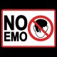 Shirt No Emo noir pour homme et femme