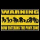 Shirt warning Pony Zone noir pour homme et femme
