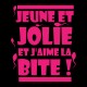 Shirt jeune et jolie qui aime la bite noir pour homme et femme