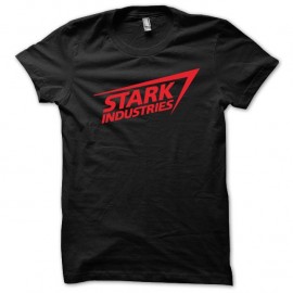 Shirt Stark industries Iron Man rouge/noir slim fit pour homme et femme