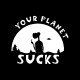 Shirt E.T your planet sucks noir pour homme et femme