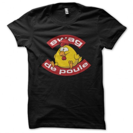 Shirt swag de poule noir pour homme et femme