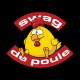 Shirt swag de poule noir pour homme et femme