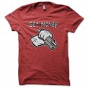 Shirt mickey get money rouge pour homme et femme