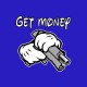 Shirt mickey mouse gangster get money bleu pour homme et femme