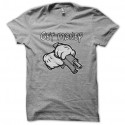 Shirt mickey hands get money gris pour homme et femme