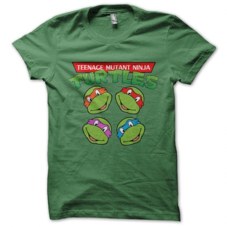 Shirt tortues ninja vert pour homme et femme
