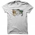 Shirt Cats Versus Dinosaurs blanc pour homme et femme