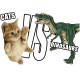 Shirt Cats Versus Dinosaurs blanc pour homme et femme