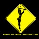 Shirt new body under construction noir pour homme et femme