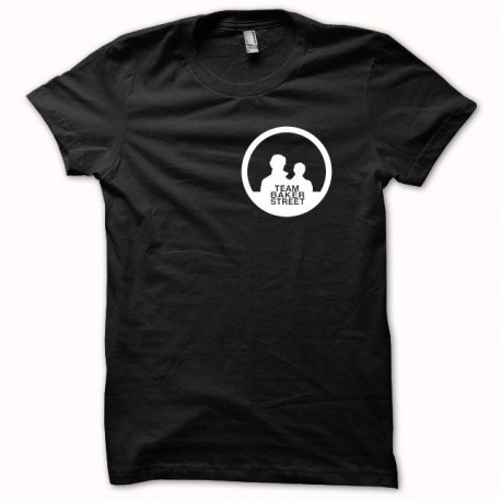 Shirt Sherlock Holmes baker street blanc/noir pour homme et femme