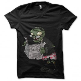 Shirt Zombie et son journal noir pour homme et femme