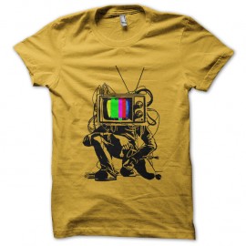 Shirt l homme television jaune pour homme et femme