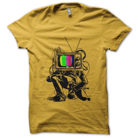 Shirt l homme television jaune pour homme et femme