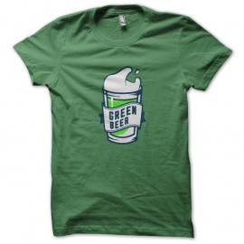 Shirt green beer vert pour homme et femme