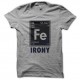 Shirt element fondamental ironique gris pour homme et femme