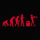 Shirt Evolution zombie tombeau R.I.P rouge/noir pour homme et femme