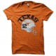 Shirt Texas logo equipe orange pour homme et femme