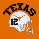 Shirt Texas logo equipe orange pour homme et femme