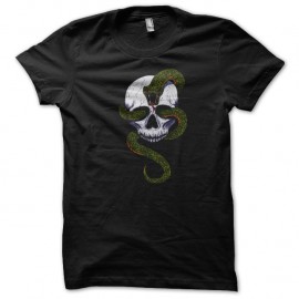 Shirt Snake skull noir pour homme et femme