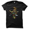 Shirt turtle ninja noir pour homme et femme