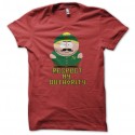 Shirt eric cartman respect my authority version communiste rouge pour homme et femme