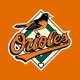 Shirt Orioles logo de baseball orange pour homme et femme