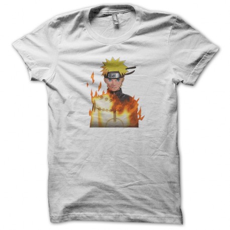 Shirt naruto blanc pour homme et femme