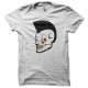 Shirt punk skull white pour homme et femme