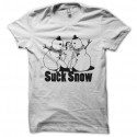 Shirt Suck snow blanc pour homme et femme