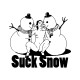 Shirt Suck snow blanc pour homme et femme