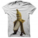 Shirt banane nudiste blanc pour homme et femme