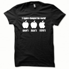 Shirt Steve Jobs Apple vintage blanc/ noir pour homme et femme