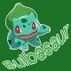 Shirt bulbasaur pokemon vert pour homme et femme