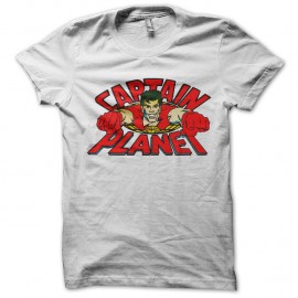 Shirt Captain Planet blanc pour homme et femme