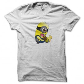 Shirt minions fan de banane blanc pour homme et femme