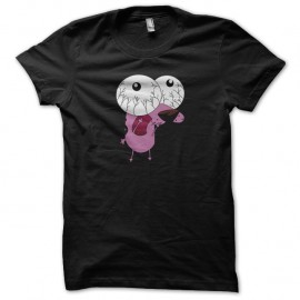 Shirt personnage de cartoon noir pour homme et femme