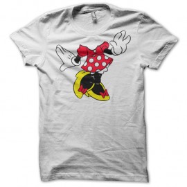 Shirt minnie sans tete blanc pour homme et femme