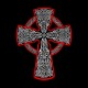 Shirt Croix celtique noir pour homme et femme