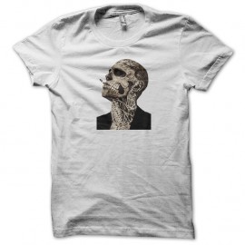 Shirt rick genest blanc pour homme et femme