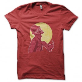 Shirt Moon and skull rouge pour homme et femme