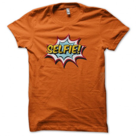 Shirt selfie comic book orange pour homme et femme