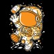 Shirt astronaut boy noir pour homme et femme