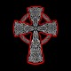 Shirt Celtic Cross noir pour homme et femme