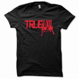 Shirt True Blood rouge/noir slim fit pour homme et femme