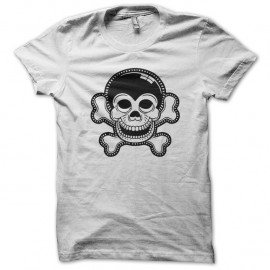 Shirt skull monkey blanc pour homme et femme
