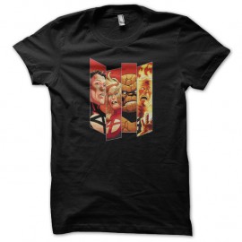 Shirt les quatre fantastiques noir pour homme et femme