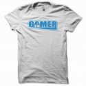 Shirt Gamer console paddle blanc slim fit pour homme et femme