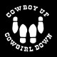 Shirt Cowboy up cowgirl down noir pour homme et femme