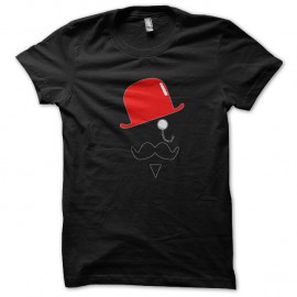 Shirt Mr moustache noir pour homme et femme